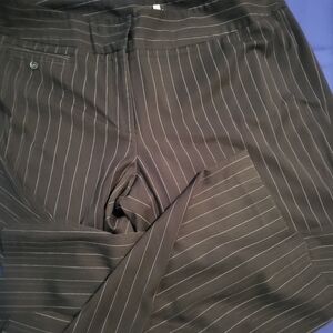 Black with white stripe pants, lane bryant